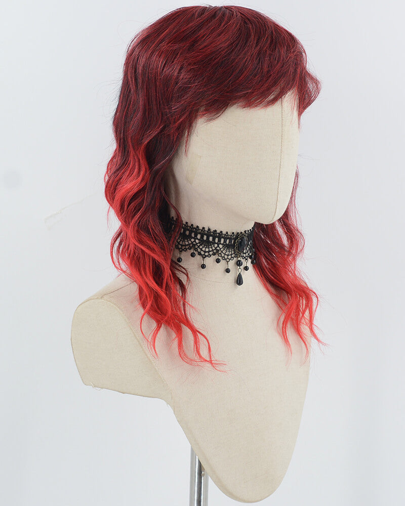 Ombre Red Synthetic Wig HW705