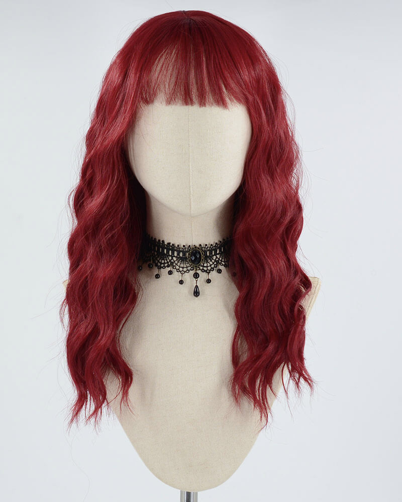 Red Curly Synthetic Wig HW337