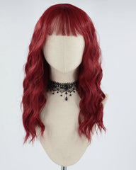 Red Curly Synthetic Wig HW337
