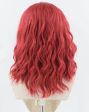Red Curly Synthetic Lace Front Wig WW912
