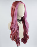 Pink Red Synthetic Lace Front Wig WT242