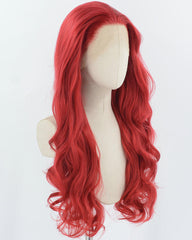 Red Synthetic Lace Front Wig WT037