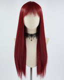 Wine Red Straight Synthetic Wig HW334