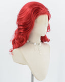 Red Wavy Synthetic Lace Front Wig WW1050