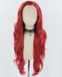 Red Synthetic Lace Front Wig WT037