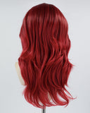 Red Wavy Synthetic Lace Front Wig WW613