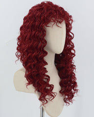 Red Curly Synthetic Wig HW684