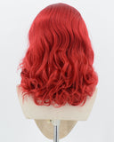 Red Wavy Synthetic Lace Front Wig WW1050