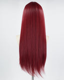 Long Straight Red Synthetic Wig HW446