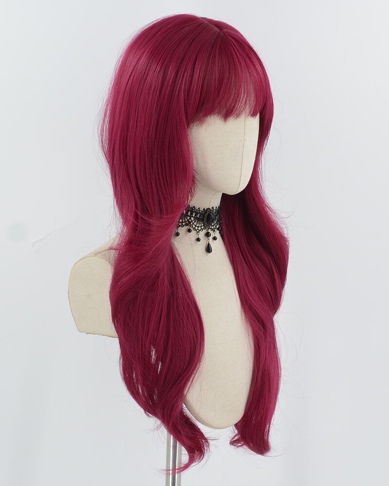 Purple Red Synthetic Wig HW735