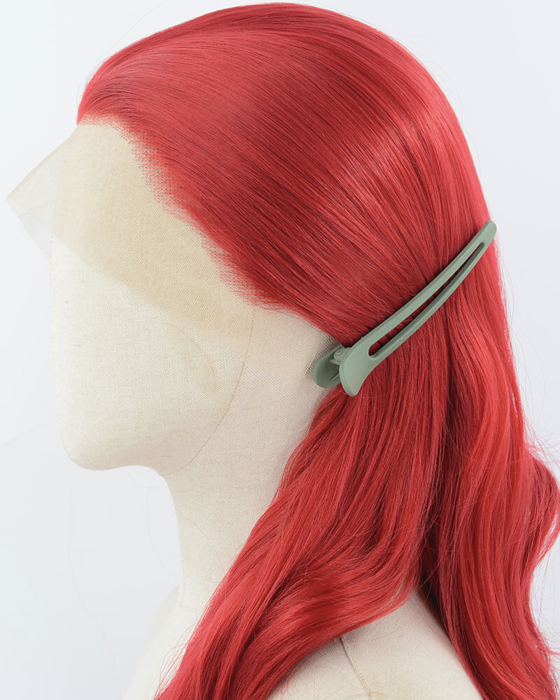 Red Synthetic Lace Front Wig WT037
