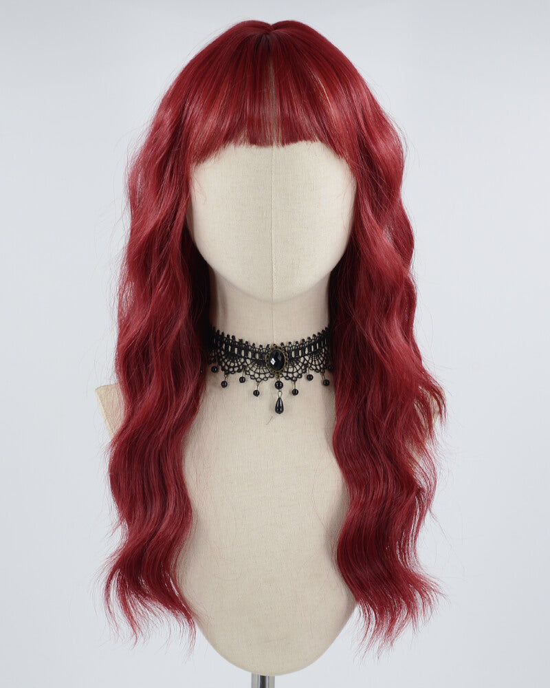 Red Curly Synthetic Wig HW346
