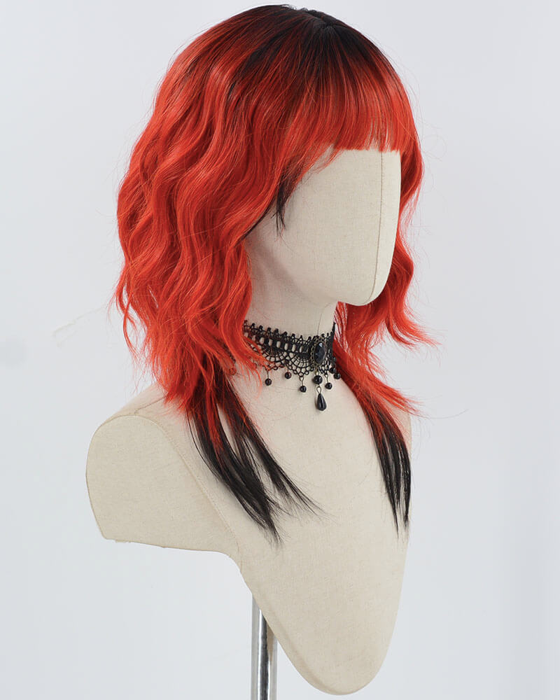 Black ombre Red Synthetic Wig HW638