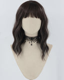 Black Grey Short Curly Synthetic Wig HW633