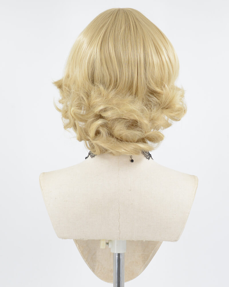 Blonde Wavy Short Synthetic Wig HW453