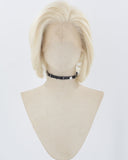 Platinum Blonde Short Synthetic Lace Front Men's Wig MW010