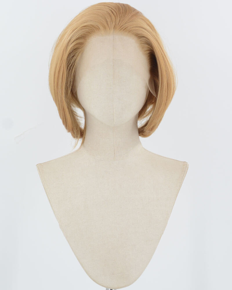 Blonde Short Synthetic Lace Front Men's Wig MW039