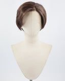 Brown Short Synthetic Lace Front Men's Wig MW004