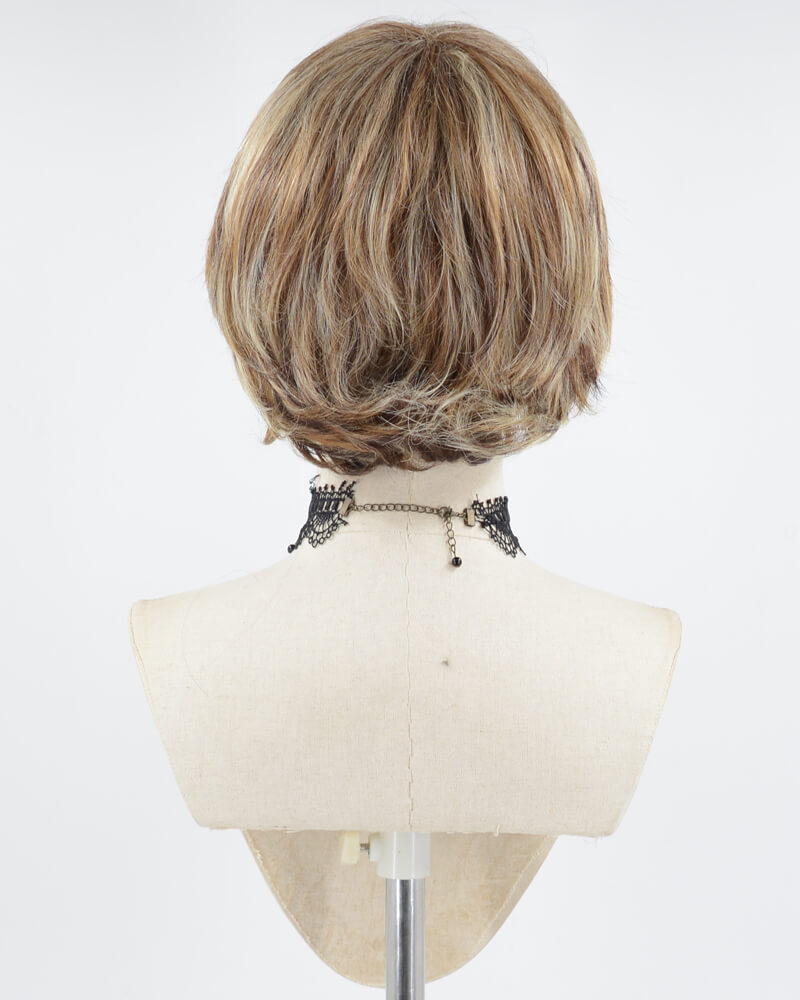 Short Mixed Brown Synthetic Wig HW452