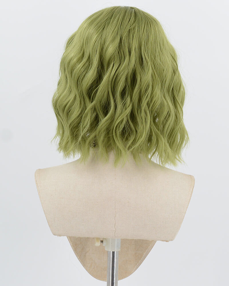 Green Short Curly Synthetic Wig HW779