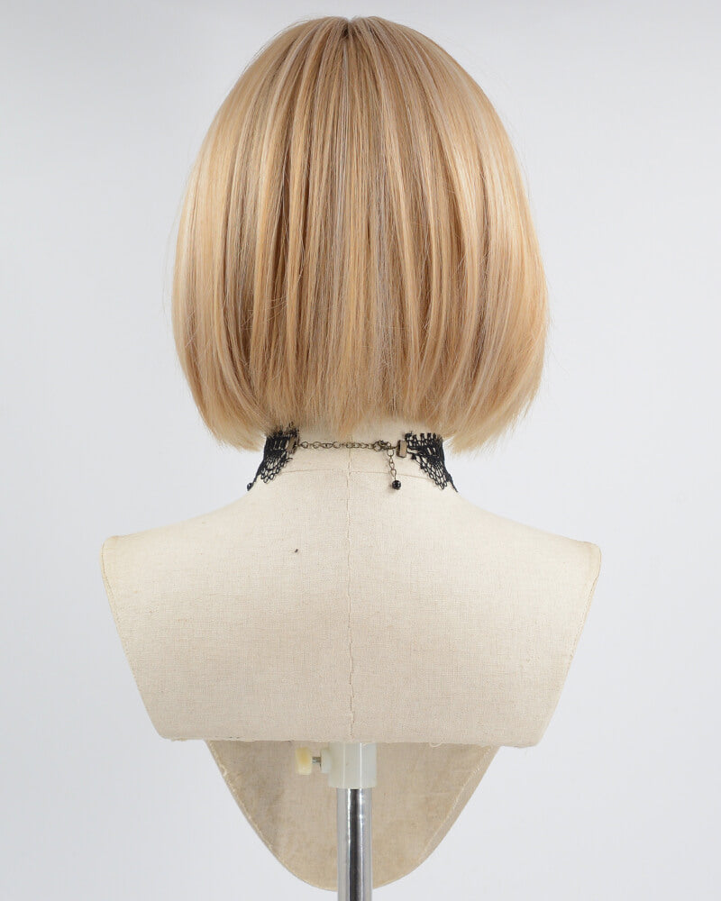 Blonde Brown Short Bob Synthetic Wig HW430