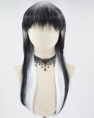 Silver Ombre Black Synthetic Wig HW439
