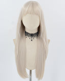 Silver Grey Synthetic Wig HW657
