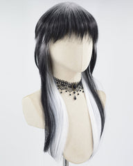 Silver Ombre Black Synthetic Wig HW439