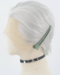 Silver Short Synthetic Lace Front Men's Wig MW046