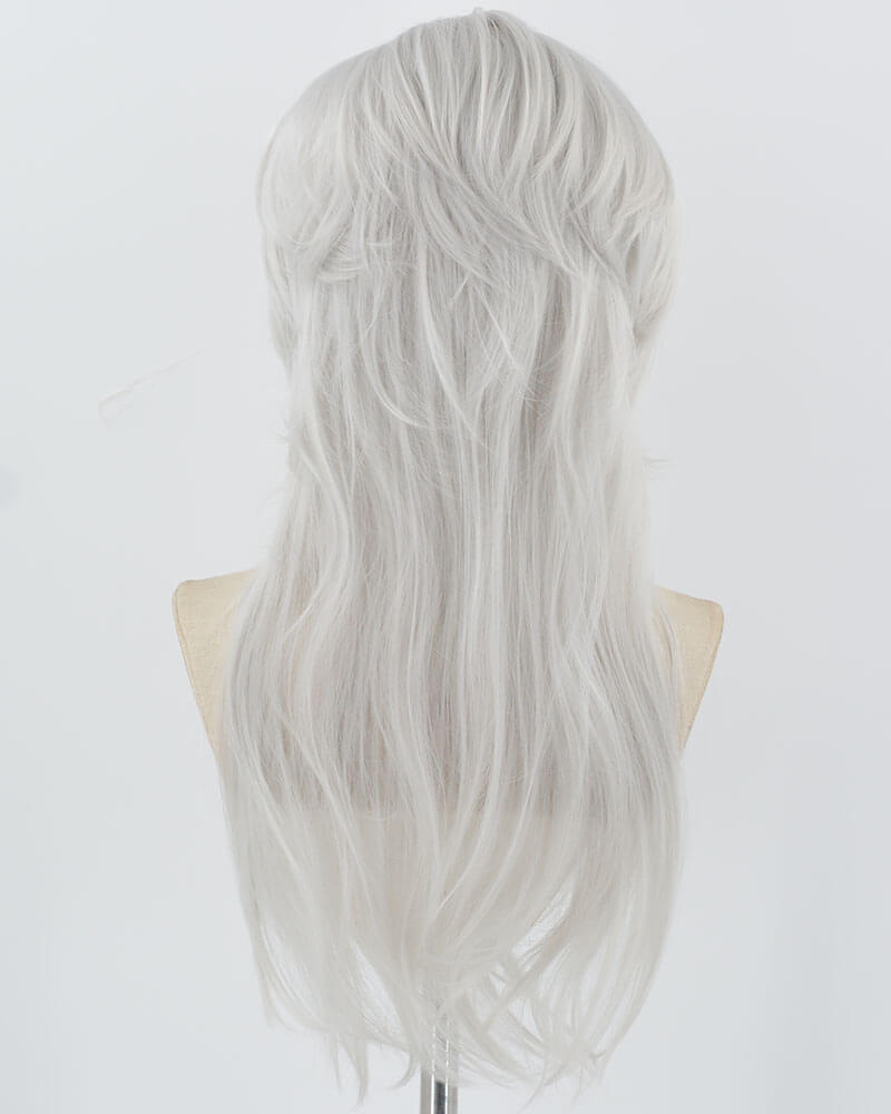 Silver Synthetic Lace Front Wig WW851
