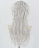 Silver Synthetic Lace Front Wig WW851