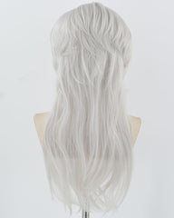 Silver Synthetic Lace Front Wig WW851