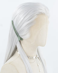 Silver Straight Synthetic Lace Front Men's Wig MW057