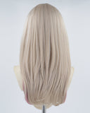 Pink Silver Grey Long Synthetic Wig HW279