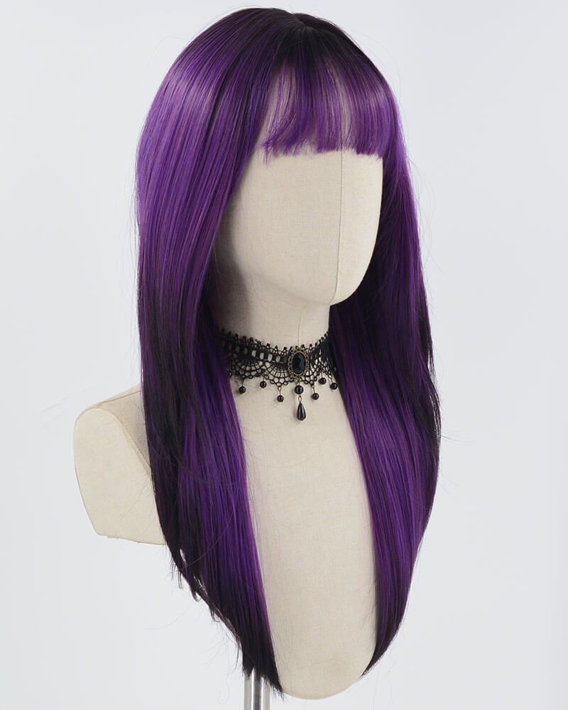 Ombre Purple Synthetic Wig HW548