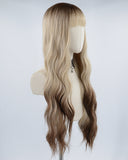 Long Ombre Brown Synthetic Wig HW289