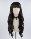 Long Black Wavy Synthetic Wig HW248