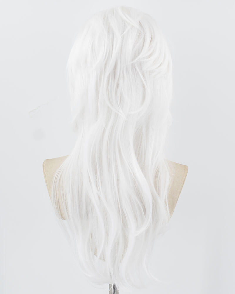 White Cosplay Synthetic Lace Front Wig WW852