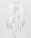 White Cosplay Synthetic Lace Front Wig WW852