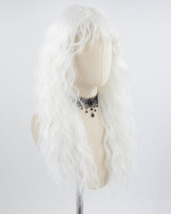 White Curly Synthetic Wig HW371