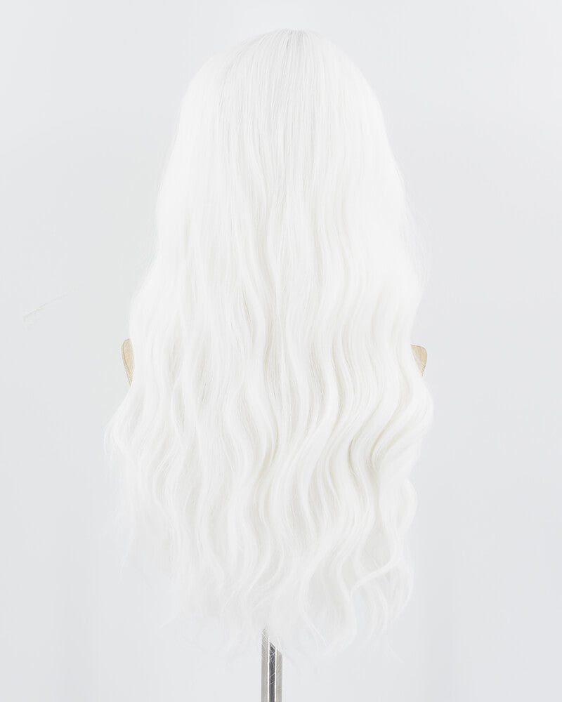White Curly Synthetic Wig HW470
