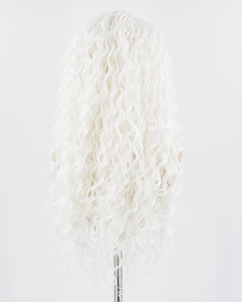 White Curly Synthetic Wig HW478
