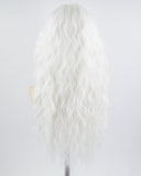 White Curly Synthetic Wig HW371