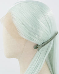 White Green Synthetic Lace Front Wig WW1036