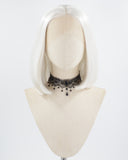 White Grey Bob Synthetic Lace Front Wig WW663