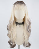 Blonde Ombre Black Synthetic Wig HW312