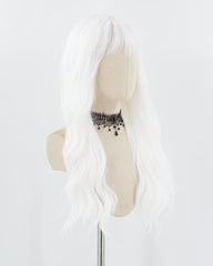 White Curly Synthetic Wig HW470