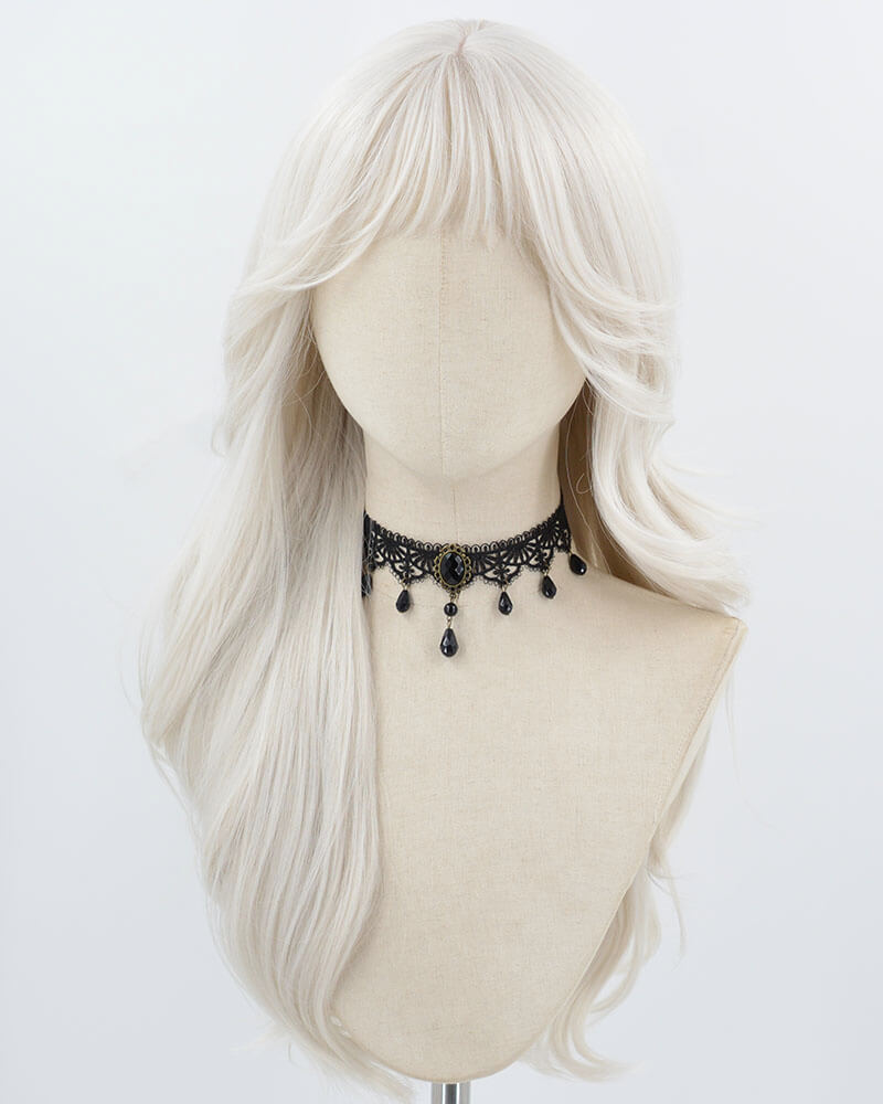 Grey White Synthetic Wig HW771