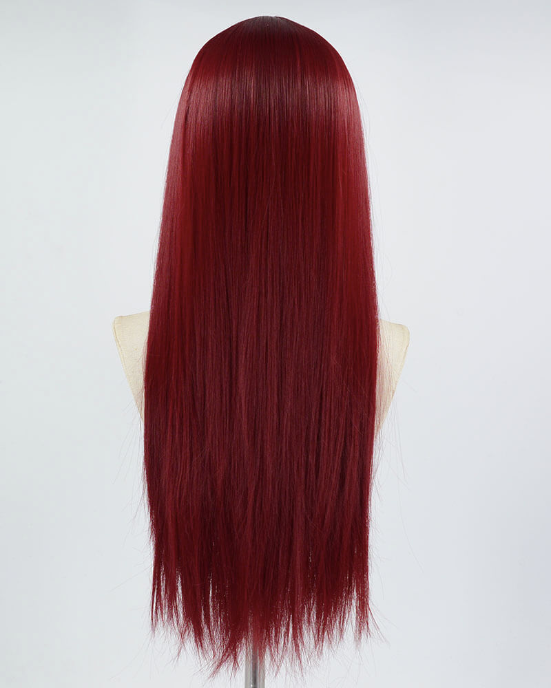 Wine Red Straight Synthetic Wig HW334