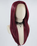 Wine Red Synthetic Lace Front Wig WW672